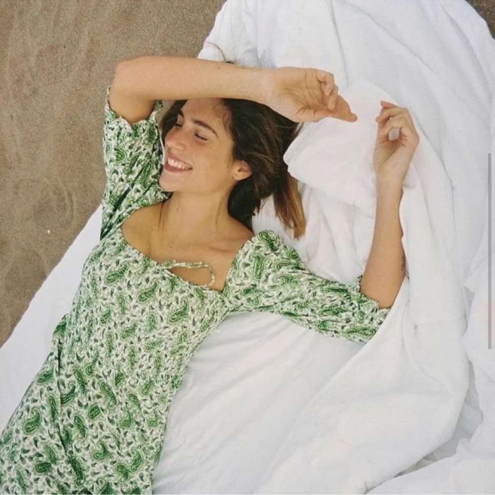 Faithful the Brand green paisley dress